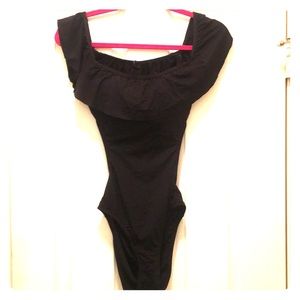 Laundry by Shelli Segal Black One Piece Swimsuit